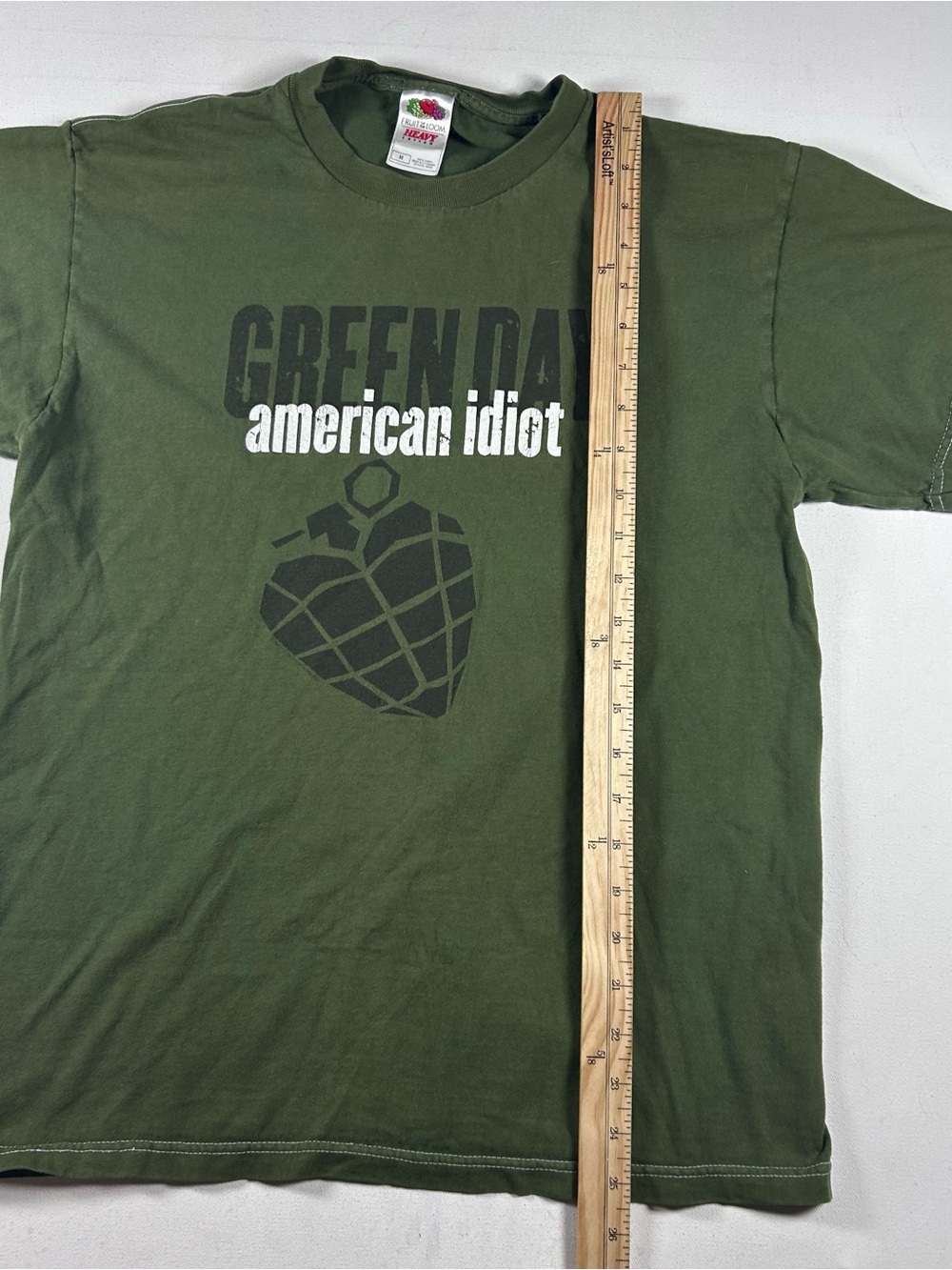 Y2K Green Day 2004 American Idiot Heart Grenade Graphic Concert T-Shirt Sz M - Picture 4 of 6